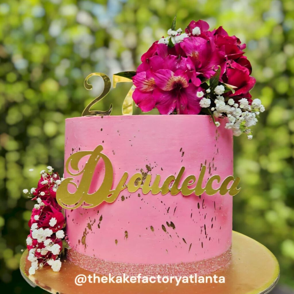 Circle Floral Cake