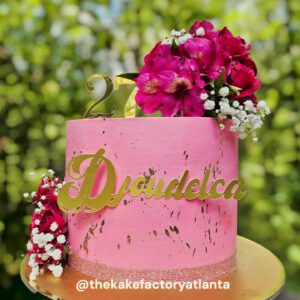 Circle Floral Cake